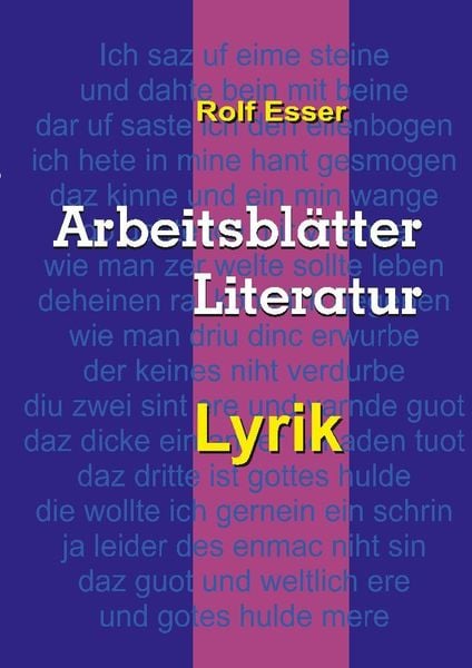 Produktbild: Arbeitsbl&auml;tter Literatur - Lyrik