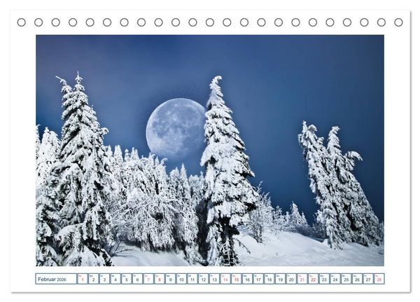 Produktbild: MoonMania (Tischkalender 2026 DIN A5 quer), CALVENDO Monatskalender