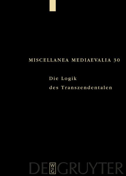 Produktbild: Die Logik des Transzendentalen