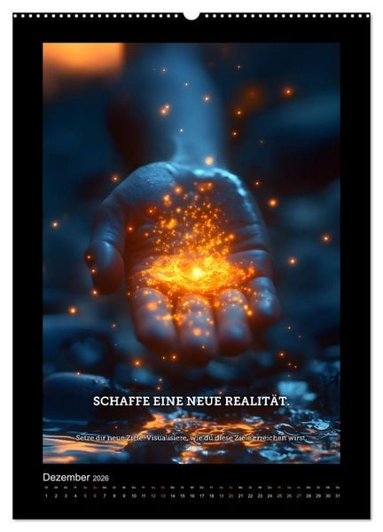Produktbild: Vom Tr&auml;umen zum Tun! - Erschaffe dir in 12 Monaten dein Million&auml;rs-Mindset. (hochwertiger Premium Wandkalender 2026 DIN A2 hoch), Kunstdruck in Hochglanz