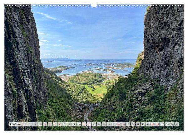Produktbild: Wandern in Norwegen - Einklang von Gebirge und Meer (Wandkalender 2026 DIN A2 quer), CALVENDO Monatskalender
