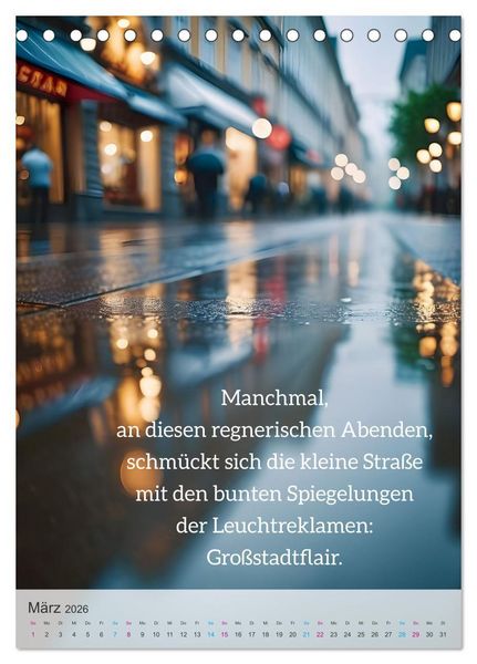 Produktbild: Manchmal - Poetische Momentaufnahmen (Tischkalender 2026 DIN A5 hoch), CALVENDO Monatskalender