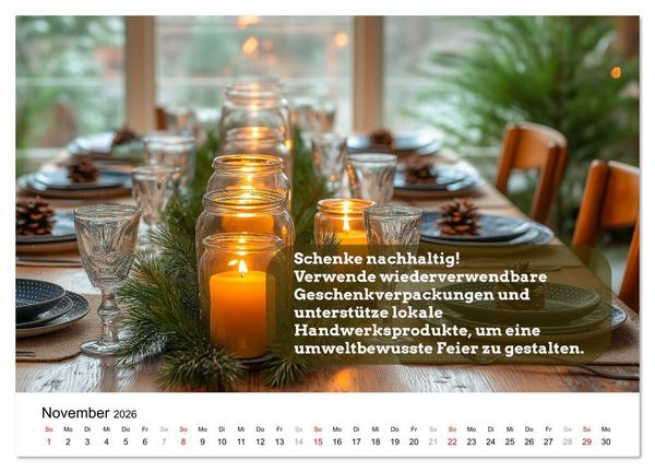 Produktbild: Nachhaltige Neujahrsvors&auml;tze - Der umweltfreundliche Jahreskalender (Wandkalender 2026 DIN A2 quer), CALVENDO Monatskalender