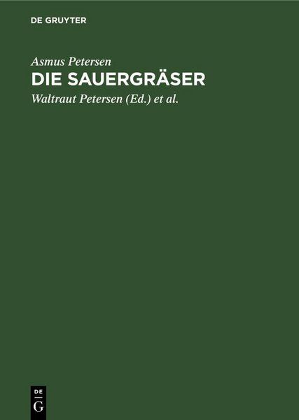 Produktbild: Die Sauergr&auml;ser