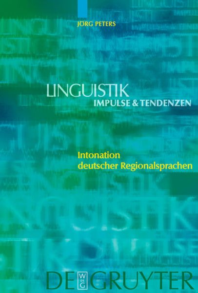 Produktbild: Intonation deutscher Regionalsprachen