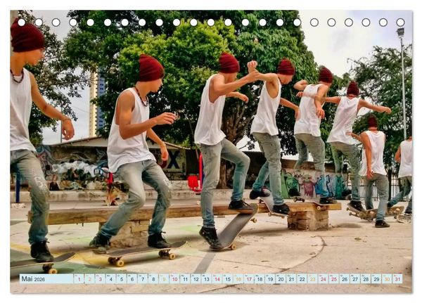 Produktbild: Skateboarding - nichts f&uuml;r Weicheier (Tischkalender 2026 DIN A5 quer), CALVENDO Monatskalender