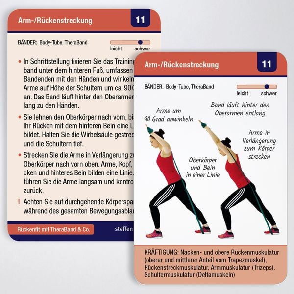 Produktbild: Trainingskarten: Rückenfit mit TheraBand® & Co.