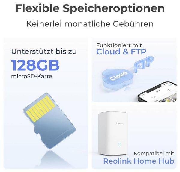 Produktbild: Reolink Argus Series B330 WLAN IP &Uuml;berwachungskamera 2880 x 1616 Pixel