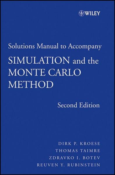 Produktbild: Student Solutions Manual to accompany Simulation and the Monte Carlo Method, Student Solutions Manual