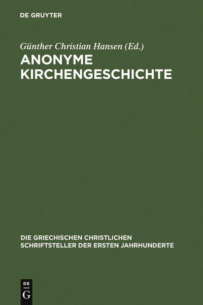 Produktbild: Anonyme Kirchengeschichte