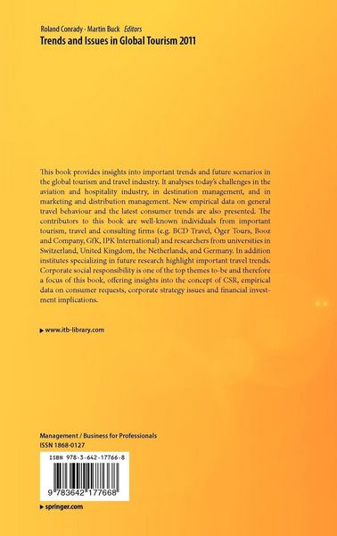 Produktbild: Trends and Issues in Global Tourism 2011