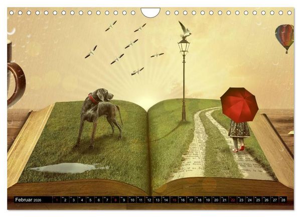 Produktbild: Traum und Fantasy. Reise durch surreale Wunderwelten (Wandkalender 2026 DIN A4 quer), CALVENDO Monatskalender