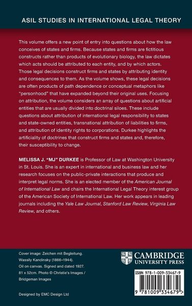 Produktbild: States, Firms, and Their Legal Fictions