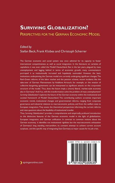 Produktbild: Surviving Globalization?
