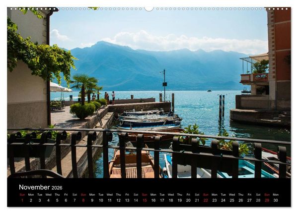 Produktbild: Lake Garda Italy (High Quality Premium Wall Calendar 2026 DIN A2 landscape),CALVENDO 12 Month Wall Calendar