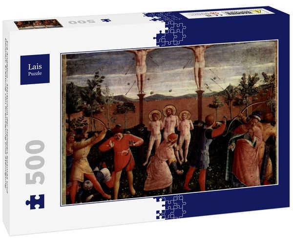Produktbild: Lais Puzzle Fra Angelico - Martyrium der Heiligen Kosmas und Damian, Erettung von Kreuzigung und Steinigung 500 Teile