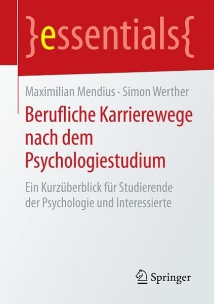 Produktbild: Berufliche Karrierewege nach dem Psychologiestudium