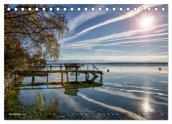 Produktbild: F&uuml;nf-Seen-Land (Tischkalender 2026 DIN A5 quer), CALVENDO Monatskalender