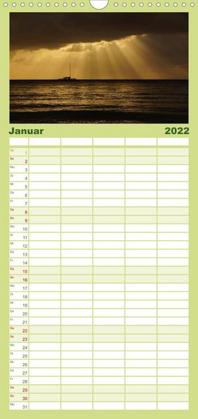 Produktbild: Familienplaner JAMAIKA Reggae, Rastafari und Natur. (Wandkalender 2022 , 21 cm x 45 cm, hoch)