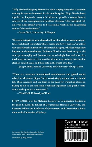 Produktbild: Why Electoral Integrity Matters