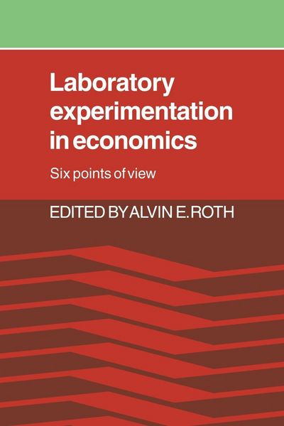 Produktbild: Laboratory Experimentation in Economics
