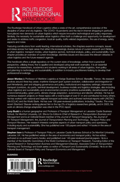 Produktbild: The Routledge Handbook of Urban Logistics