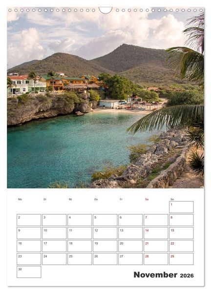 Produktbild: Curacao - Terminplaner (Wandkalender 2026 DIN A3 hoch), CALVENDO Monatskalender