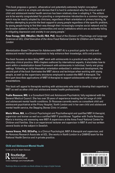 Produktbild: Mentalization-Based Treatment for Adolescents