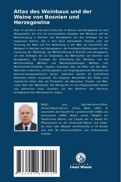 Produktbild: Atlas des Weinbaus und der Weine von Bosnien und Herzegowina