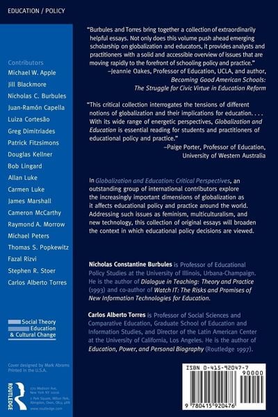 Produktbild: Globalization and Education