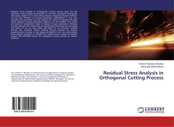 Produktbild: Residual Stress Analysis in Orthogonal Cutting Process