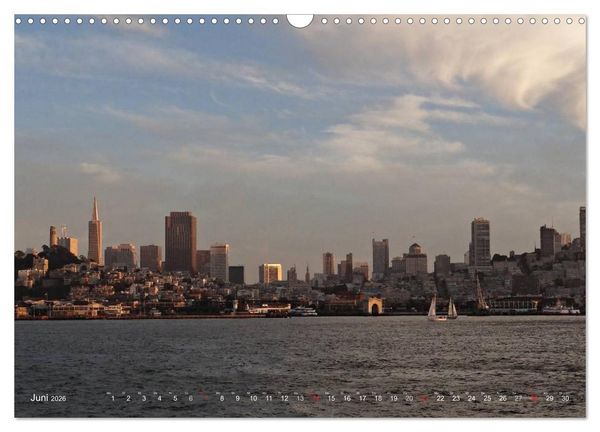 Produktbild: San Francisco Westk&uuml;ste USA (Wandkalender 2026 DIN A3 quer), CALVENDO Monatskalender