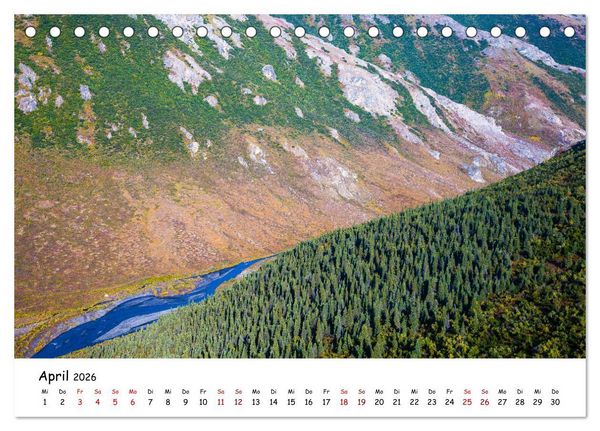 Produktbild: Alaska und Yukon, endlose Freiheit erleben (Tischkalender 2026 DIN A5 quer), CALVENDO Monatskalender