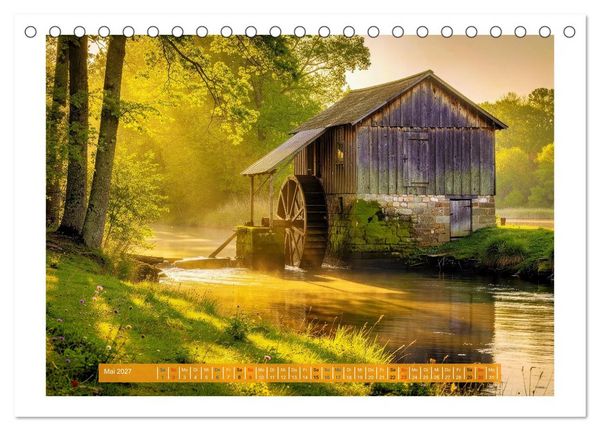 Produktbild: Natur und Wasserm&uuml;hlen (Tischkalender 2027 DIN A5 quer), CALVENDO Monatskalender