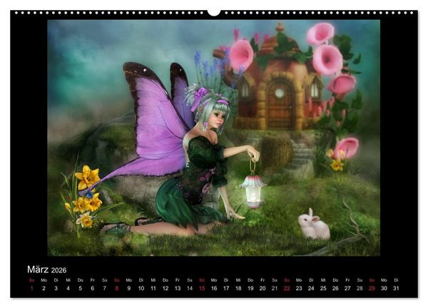 Produktbild: Elfenlichter (Wandkalender 2026 DIN A2 quer), CALVENDO Monatskalender