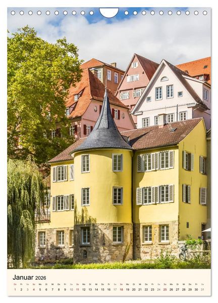 Produktbild: T&Uuml;BINGEN UND BLAUBEUREN Historische Schw&auml;bische Alb (Wandkalender 2026 DIN A4 hoch), CALVENDO Monatskalender