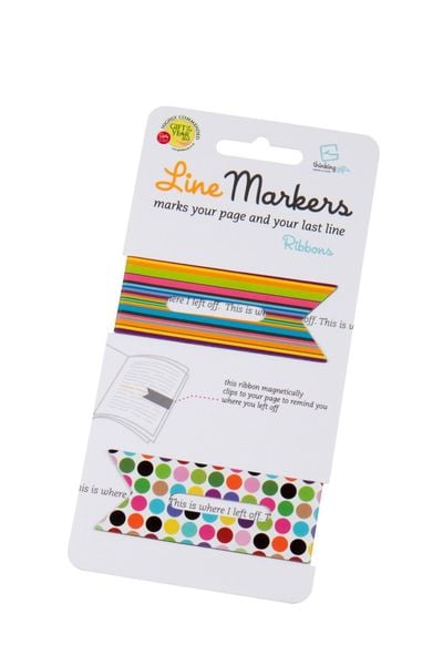 Produktbild: Line Markers Ribbons &ndash; Magnetische Lesezeichen 2er-Set