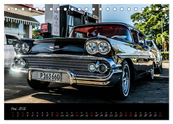 Produktbild: Kubas Klassische Automobile 2026 (Tischkalender 2026 DIN A5 quer), CALVENDO Monatskalender