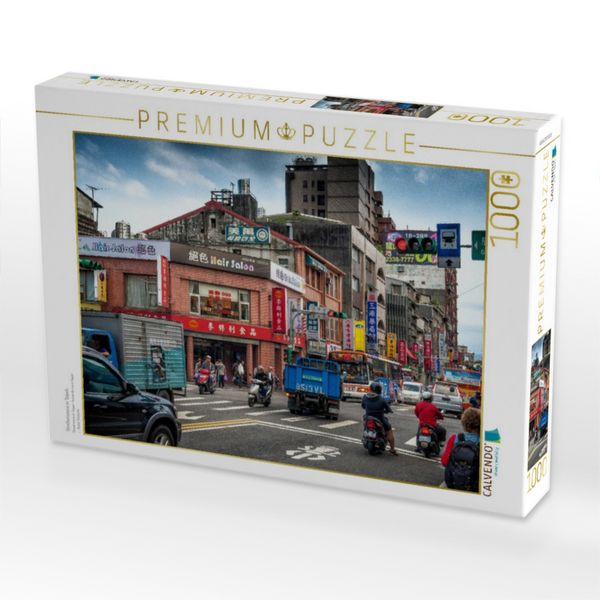Produktbild: CALVENDO Puzzle Stra&szlig;enszene in Taipeh | 1000 Teile Lege-Gr&ouml;&szlig;e 64x48cm Foto-Puzzle f&uuml;r gl&uuml;ckliche Stunden
