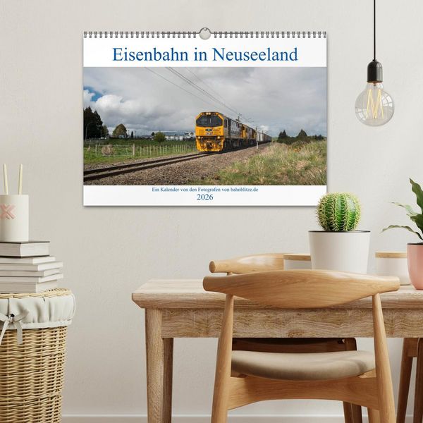 Produktbild: Eisenbahn in Neuseeland (Wandkalender 2026 DIN A3 quer), CALVENDO Monatskalender