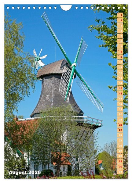 Produktbild: Deutschlands historische Windm&uuml;hlen (Wandkalender 2026 DIN A4 hoch), CALVENDO Monatskalender