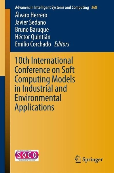 Produktbild: 10th International Conference on Soft Computing Models in Industrial and Environmental Applications