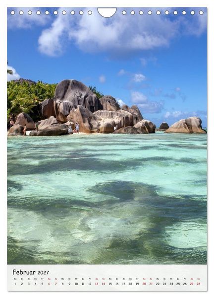 Produktbild: Seychellen -Traumhafte Landschaften (Wandkalender 2027 DIN A4 hoch), CALVENDO Monatskalender