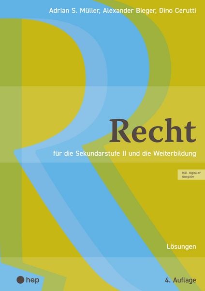 Produktbild: Recht L&ouml;sungen (Print inkl. E-Book Edubase)