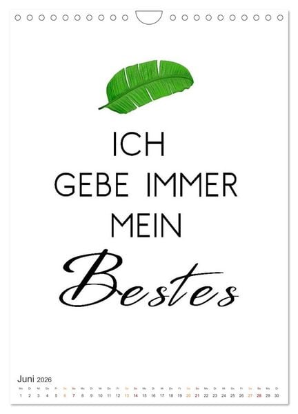 Produktbild: Motivation (Wandkalender 2026 DIN A4 hoch), CALVENDO Monatskalender