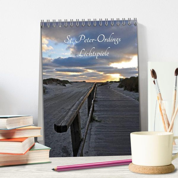 Produktbild: St. Peter-Ordings Lichtspiele (Tischkalender 2026 DIN A5 hoch), CALVENDO Monatskalender