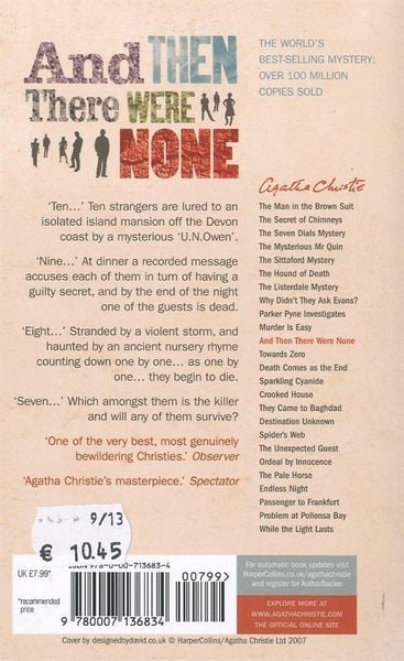 Produktbild: And Then There Were None