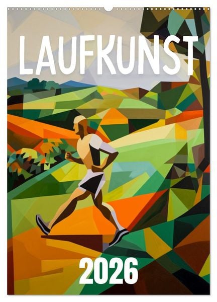 Produktbild: Laufkunst. (Wandkalender 2026 DIN A2 hoch), CALVENDO Monatskalender