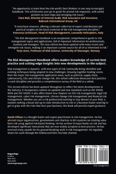 Produktbild: The Risk Management Handbook