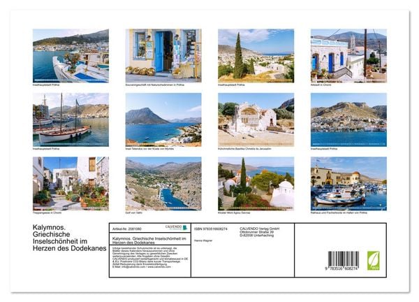 Produktbild: Kalymnos. Griechische Inselsch&ouml;nheit im Herzen des Dodekanes (Wandkalender 2026 DIN A3 quer), CALVENDO Monatskalender